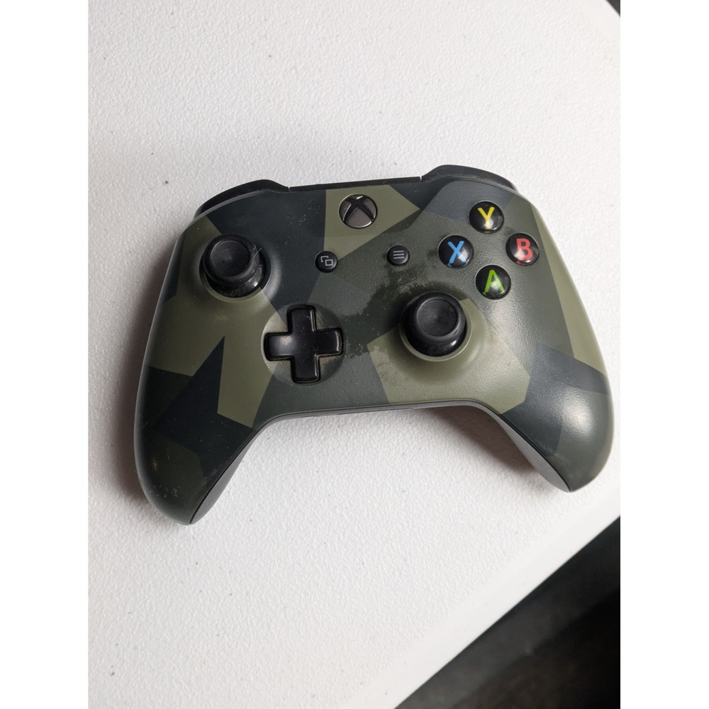 Microsoft Xbox One Wireless Controller Model 1708 Green Camo Parts Repair